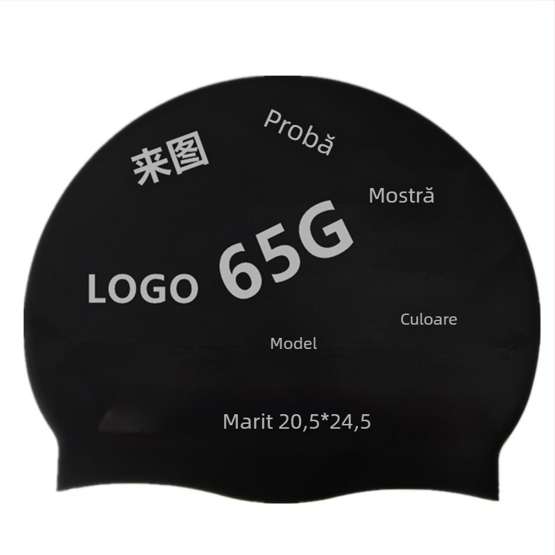 Șapcă de înot din silicon pentru copii, cu protecție pentru urechi, în formă de pește, personalizată, cod Dz01, pentru înot și activități în apă