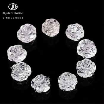 Jingdian Accesorii DIY din cristal – Trandafir de cristal, Cioplire și lustruire, Origine: Jinhua
