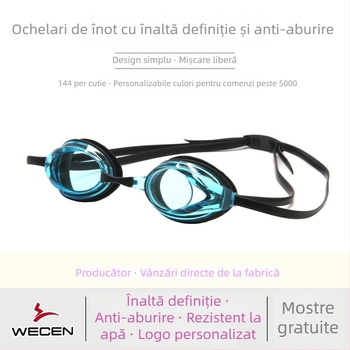 Set de ochelari de înot anti-aburire cu căciulă pentru adulți – lentile PC
