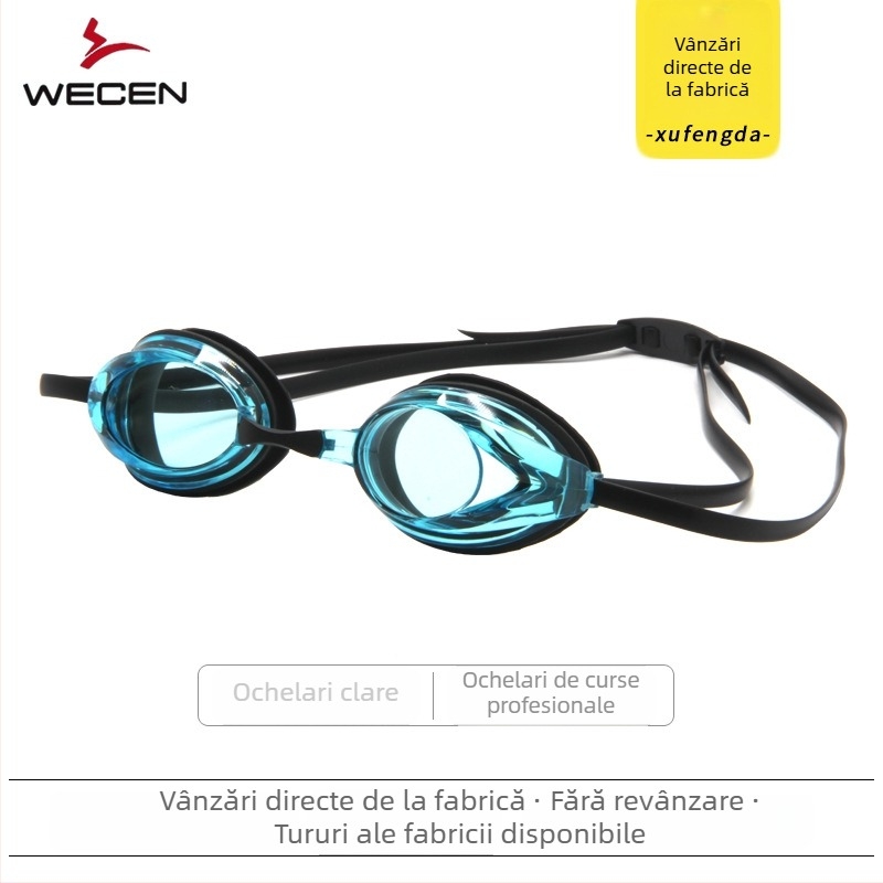 Set de ochelari de înot anti-aburire cu căciulă pentru adulți – lentile PC