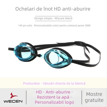 Ochelari de înot antifog, cu lentile din policarbonat, pentru adulți