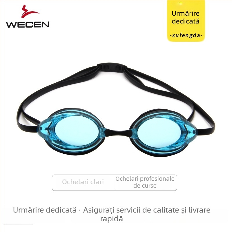 Ochelari de înot antifog, cu lentile din policarbonat, pentru adulți