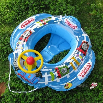 Inel de plajă pentru copii, design cartoon, PVC ecologic, grosime 0.25 mm