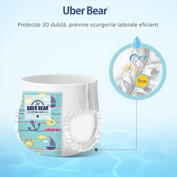 Scutece de înot pentru bebeluși, pantaloni cu șiret, potrivite până la 17 kg, vârste 0–3 ani, ambalaj de 80 bucăți, durată de valabilitate 3 ani