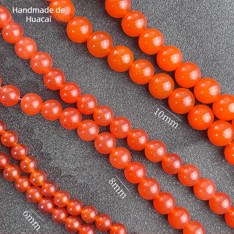 Mărgele de agat – naturale, tăiate și lustruite, componente DIY pentru bijuterii, origine Jinhua