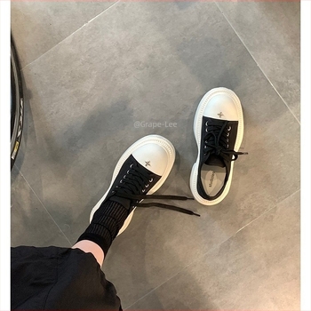 Pantofi de damă din pânză, căptuți cu piele de miel, talpă din cauciuc, închidere cu șireturi, înălțime medie 3–7 cm, stil casual de toamnă