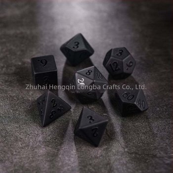 Qixiu set de 7 zaruri acrilice, stil unghi drept, zaruri cu 20 fețe