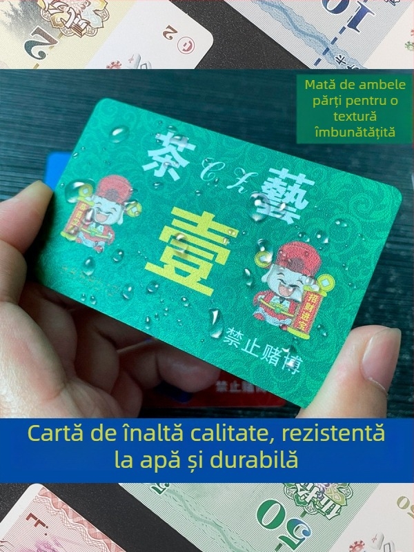 Chips PVC pentru sălile de mahjong – Personalizabile, tokenuri durabile și carduri de scor; Brand: Ouya Smart Card; Material: PVC; Personalizare: Disponibilă; Cutie: 250 foi