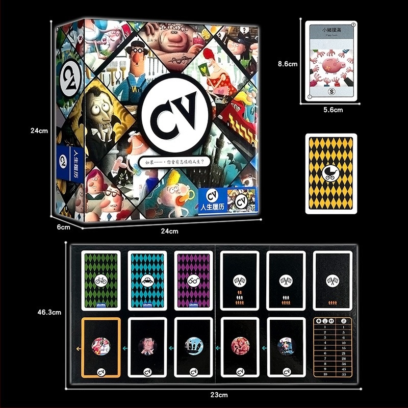 Cardă pentru joc de societate — hârtie, cutie color, distracție pentru petreceri, vârsta 15–35, brand One hundred travels