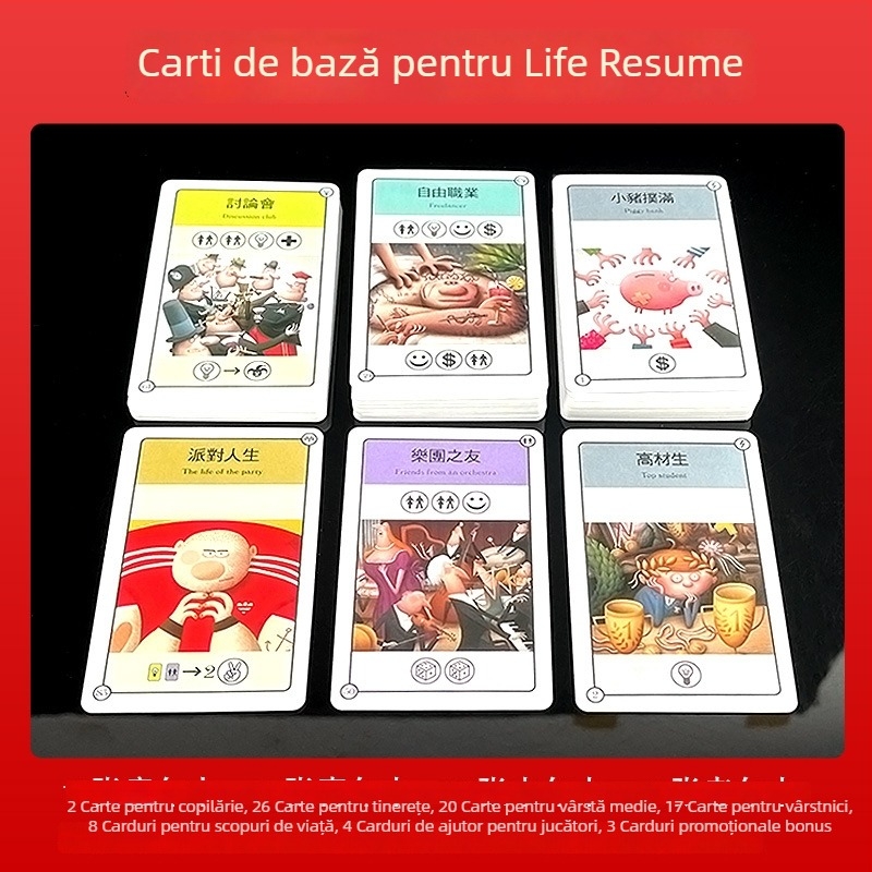 Cardă pentru joc de societate — hârtie, cutie color, distracție pentru petreceri, vârsta 15–35, brand One hundred travels