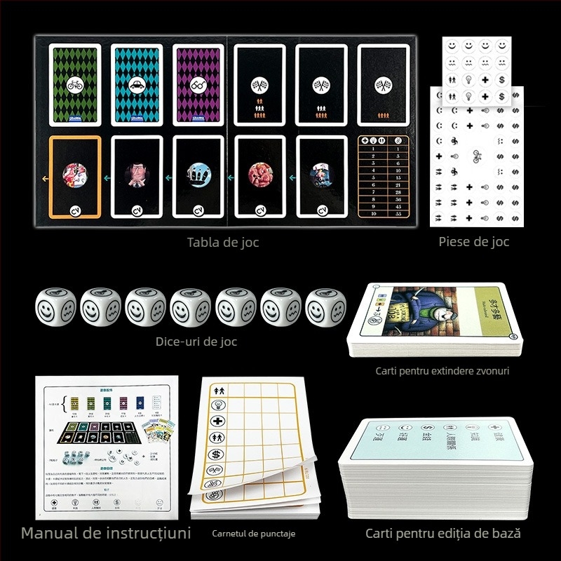 Cardă pentru joc de societate — hârtie, cutie color, distracție pentru petreceri, vârsta 15–35, brand One hundred travels