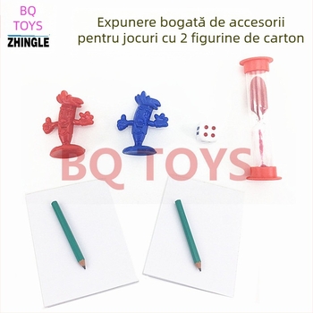 Joc de societate cu cărți pentru copii peste 7 ani – interactiv, dezvoltă vederea și coordonarea mână-ochi; materiale: hârtie, plastic; origine: Shantou; cutie colorată; 48 de cutii într-un pachet