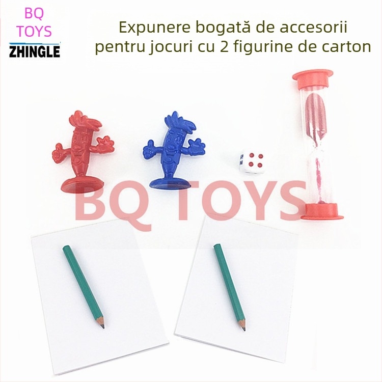 Joc de societate cu cărți pentru copii peste 7 ani – interactiv, dezvoltă vederea și coordonarea mână-ochi; materiale: hârtie, plastic; origine: Shantou; cutie colorată; 48 de cutii într-un pachet