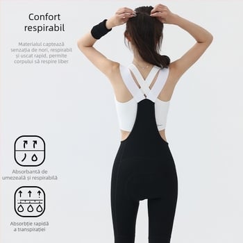 Hunting Speed Pantaloni bib pentru femei pentru ciclism – Nylon-Spandex, uscare rapidă, anotimp toamnă