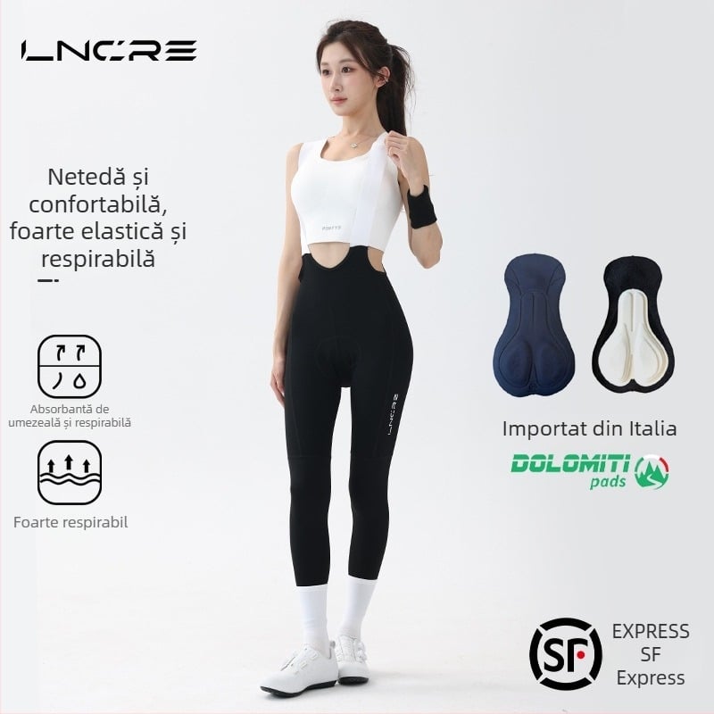 Hunting Speed Pantaloni bib pentru femei pentru ciclism – Nylon-Spandex, uscare rapidă, anotimp toamnă