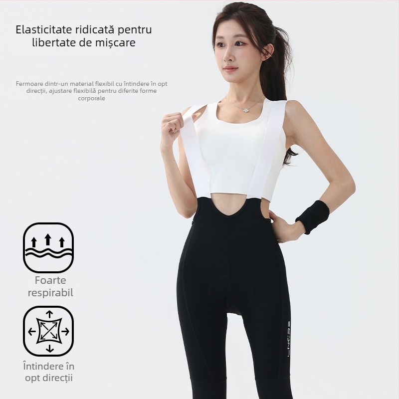 Hunting Speed Pantaloni bib pentru femei pentru ciclism – Nylon-Spandex, uscare rapidă, anotimp toamnă