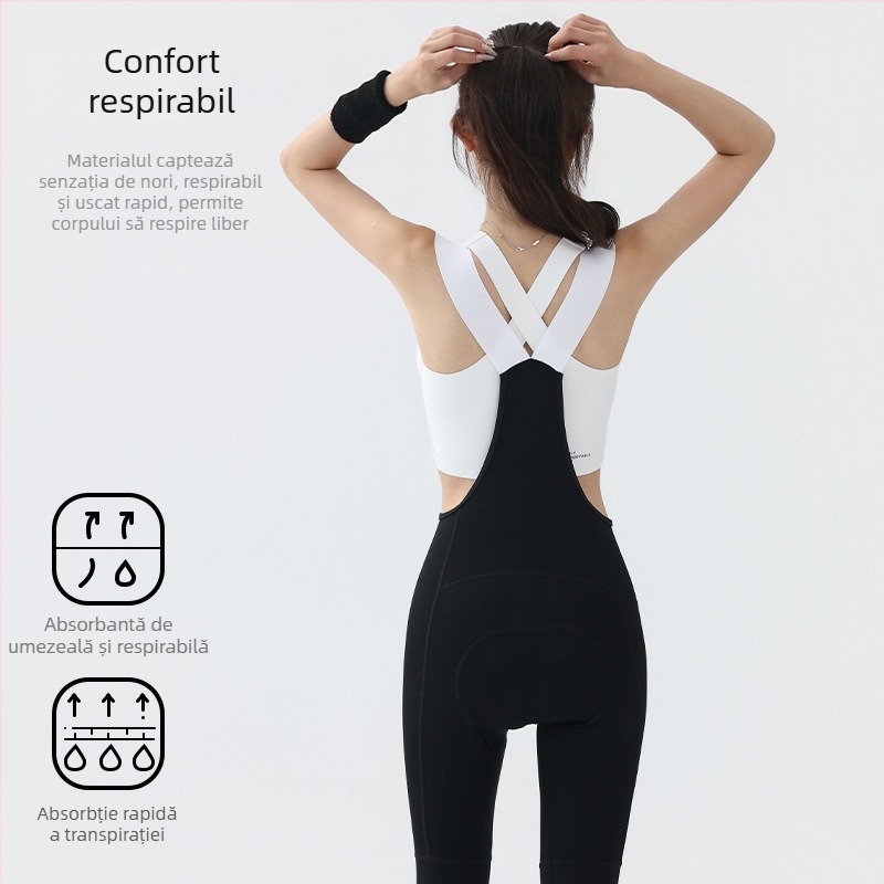 Hunting Speed Pantaloni bib pentru femei pentru ciclism – Nylon-Spandex, uscare rapidă, anotimp toamnă