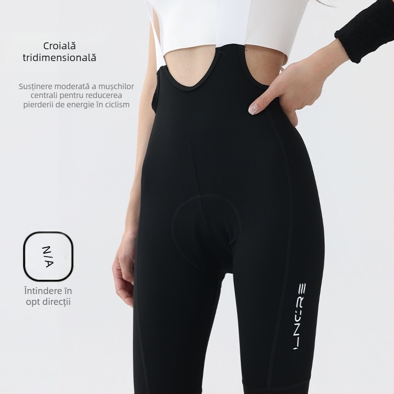 Hunting Speed Pantaloni bib pentru femei pentru ciclism – Nylon-Spandex, uscare rapidă, anotimp toamnă