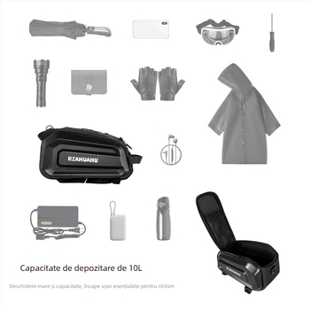 Geantă de spate pentru bicicletă, PU piele, model Ya693, capacitate 9–10 l, marcă Rzahuahu