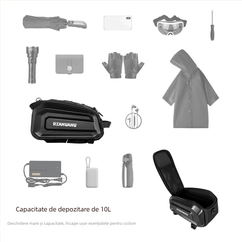 Geantă de spate pentru bicicletă, PU piele, model Ya693, capacitate 9–10 l, marcă Rzahuahu