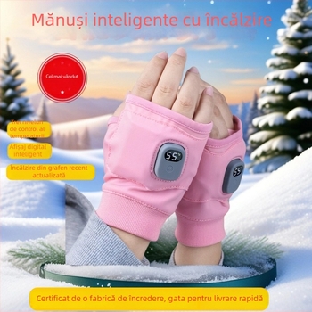 Mănuși încălzite electric cu USB — Lycra-super fiber, degete parțiale, unisex adulți, Ks Sl205