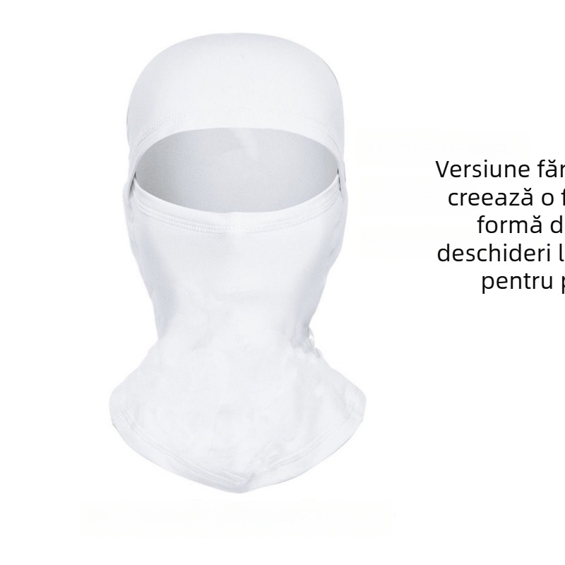 Mască de schi cu căptușeală din fleece, antivânt, protecție pentru urechi, protecție facială
