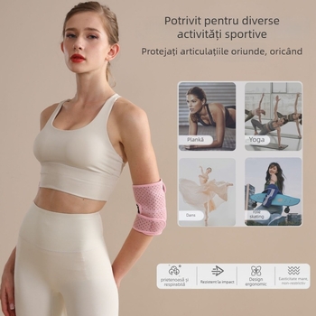 Protecții pentru coate pentru sport – umplutură din fibre de poliester, potrivire universală, protecție pentru cot, potrivite pentru patinaj, hochei pe gheață și antrenament tactic de alunecare