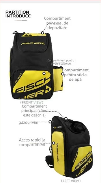 Rucsac de schi pentru transportul schiurilor și bocancilor de zăpadă - Marcă: 1