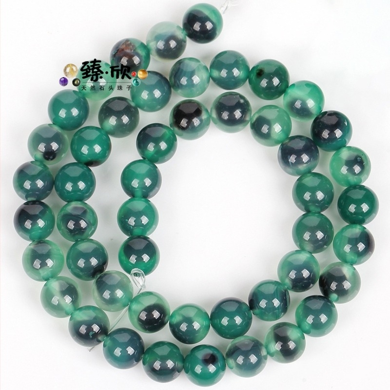 Mărgele din piatră, finisaj irizat, model totem, stil urban modern