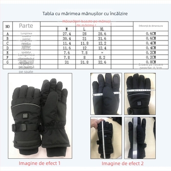 Deoute mănuși încălzite din nylon, cu alimentare USB, pentru iarnă, ciclism și schi în aer liber