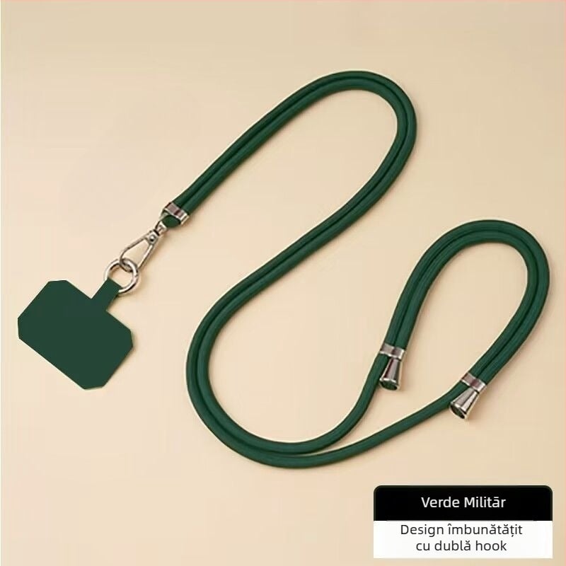Lanyard pentru telefon mobil - șnur din nylon, țesătură din nylon, stil unisex, cataramă metalică