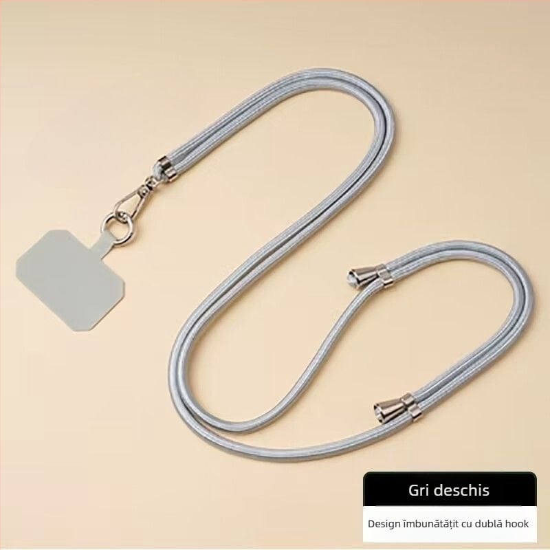 Lanyard pentru telefon mobil - șnur din nylon, țesătură din nylon, stil unisex, cataramă metalică