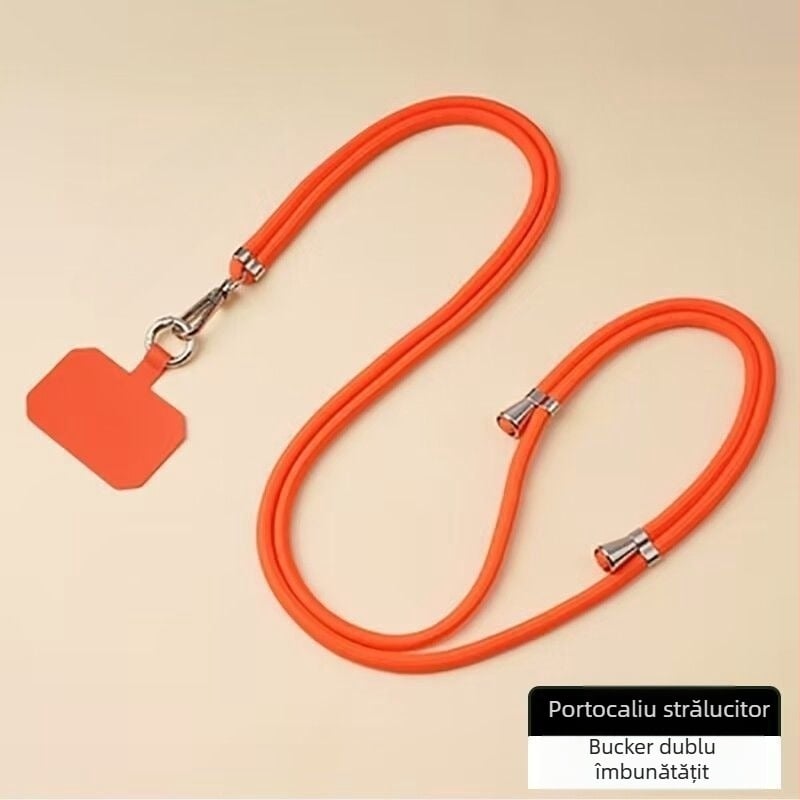 Lanyard pentru telefon mobil - șnur din nylon, țesătură din nylon, stil unisex, cataramă metalică