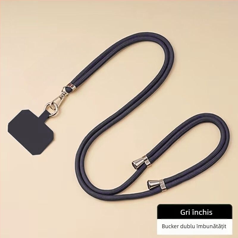 Lanyard pentru telefon mobil - șnur din nylon, țesătură din nylon, stil unisex, cataramă metalică