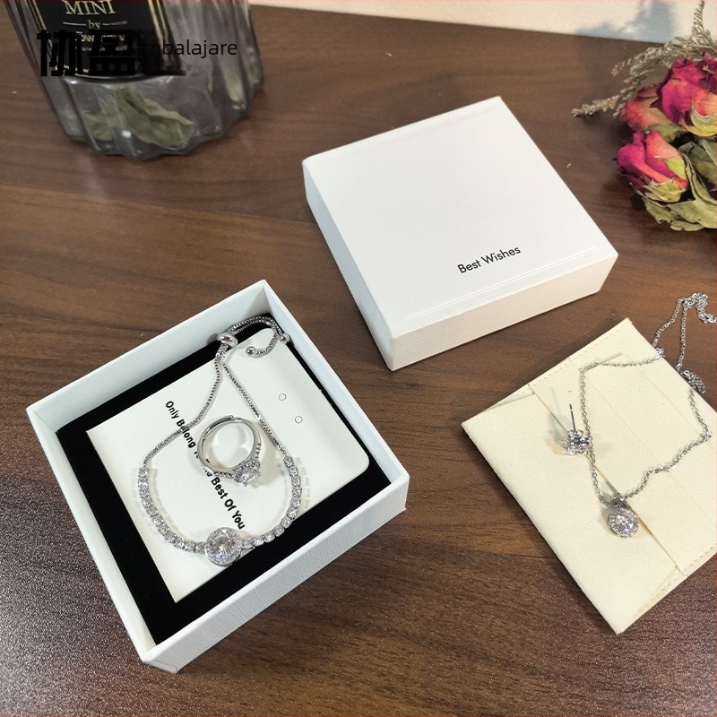 Cutie de bijuterii pentru inele și brățări, personalizată, stil lux lejer (material: hârtie/carton; personalizare: da; tip ambalaj: cutie de ambalare; scop: depozitare inele/brățări; marcă: Xieying)