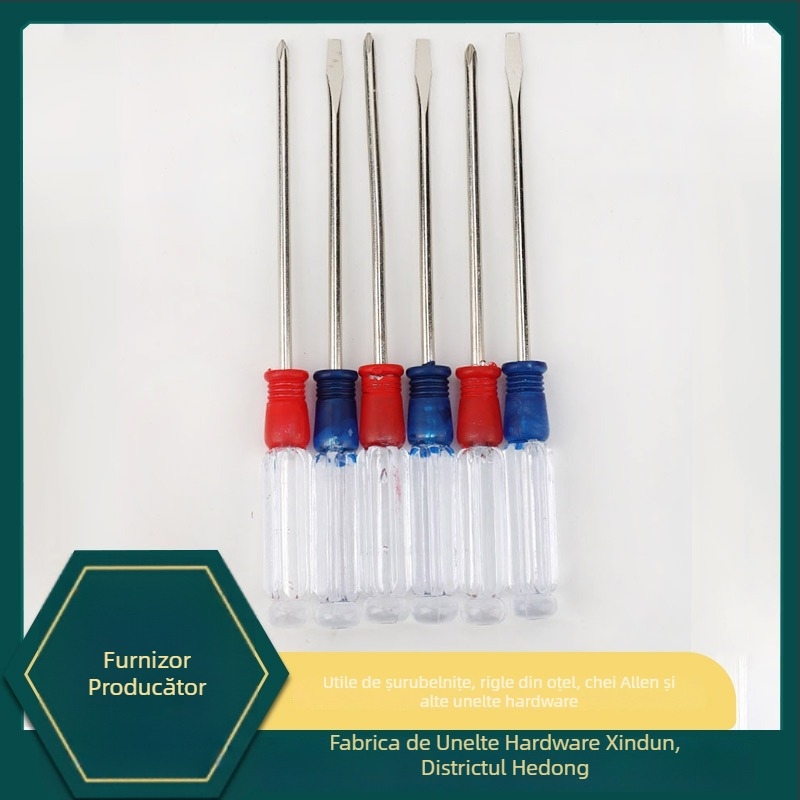 Xindun set de șurubelnițe izolate magnetice: șurubelnițe cu cap plat, Phillips și Torx; oțel crom-vanadiu Cr_V; magnetice; mâner PP; greutate 7,3 g