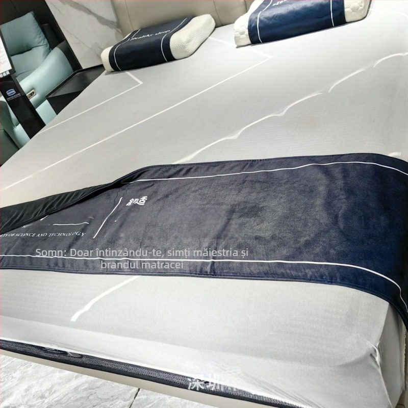 Set de textile pentru hotel: accesorii de pat din poliester cu model geometric abstract, stil hotelier