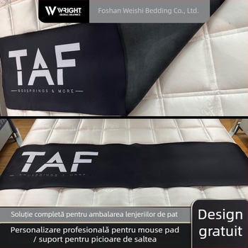 Bed Runner, viscoză, stil modern minimalist, imprimare logo disponibilă, model cu figură, utilizare hotelieră