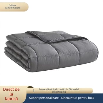 Pătură din fibre de bambus Boundless silk, 250 g, iarnă, personalizare disponibilă, design cu față dublă