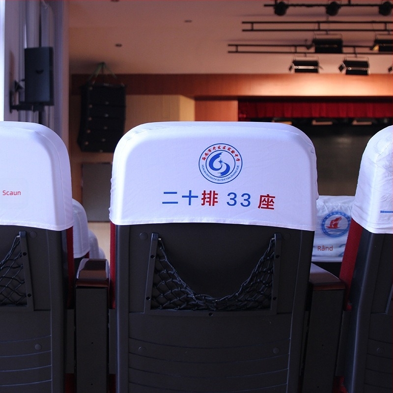 Husă pentru scaun din poliester – stil modern simplu, imprimare logo, mărci private licențiate