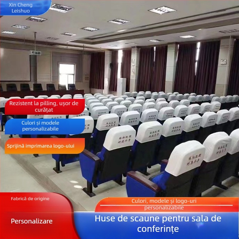 Husă pentru scaun de sală de conferințe, poliester, stil hotel, pentru cinema, sală de spectacol și scaune școlare