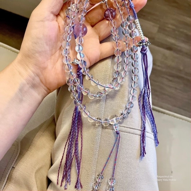 Colier cu perle artificiale, Holler, handmade, stil influencer, trend personalizat