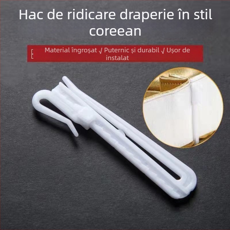 Cârlig de reglare pentru perdea, cârlig coreean pliabil, material magnetic, stil simplu și modern, reglabil