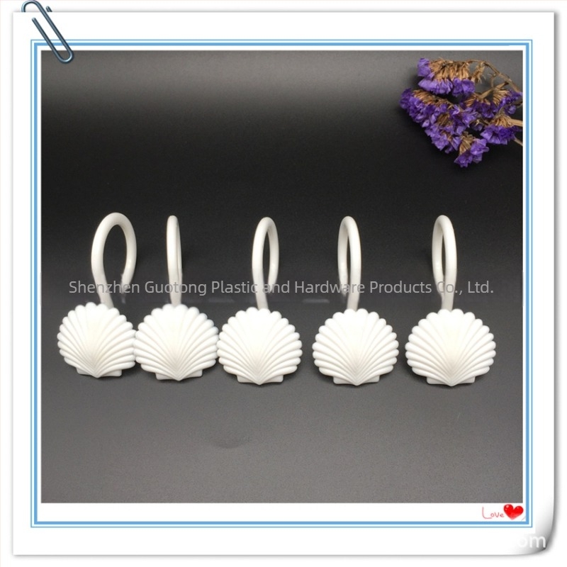 Cuier perdea de duș, cârlig în formă C, plastic PVC/PP/PE/ABS/Nylon, stil modern minimalist, sarcină 20–30 kg