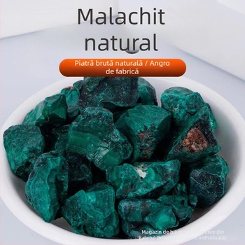 Malahit natural din Africa – piatră brută cristal pentru decor de peisaj, ambalaj PP separat