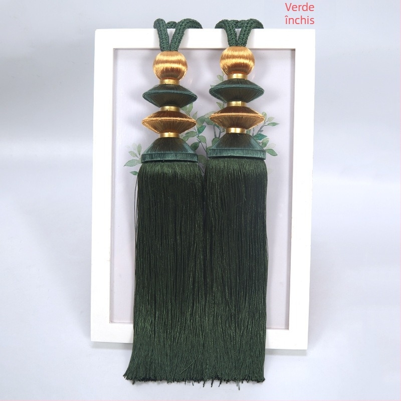 Zhimengfang minge de agățat perdea cu ciucuri și sfoară, material fibră chimică, curea pentru perdea, personalizabil, stil chinezesc