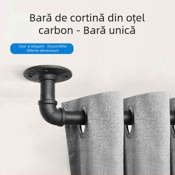 Bară de draperii, stil industrial modern, design nordic, personalizabilă (Tongmao, oțel din carbon, personalizare)