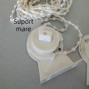 Accesorii pentru rulouri de jaluzele cu mărgele de ridicare și suport din fier, dimensiuni 38 mm/28 mm