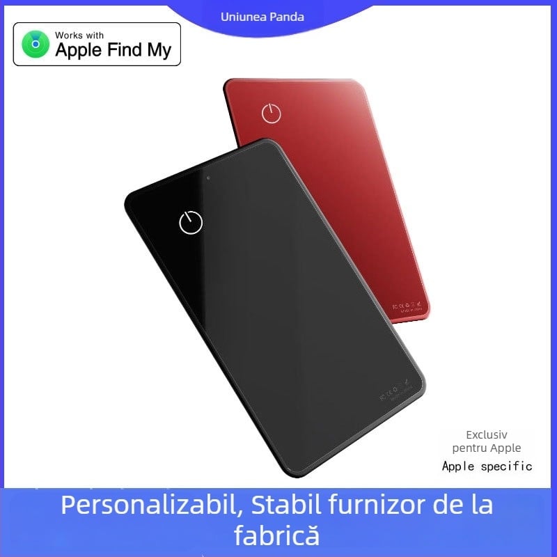 Findale F15PD Localizator pentru cardă de portofel din tempered glass, Bluetooth, pentru iOS și Android