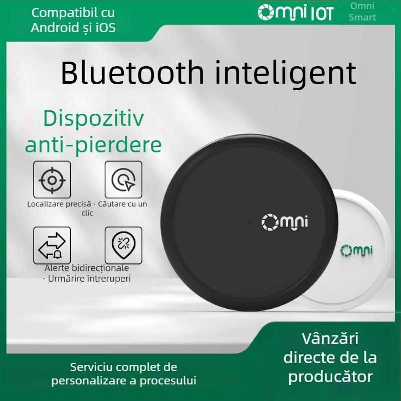 Omi OPD04 localizator Bluetooth anti-pierdere cu monitorizare prin aplicație, avertisment bidirecțional; compatibil Android și iOS; baterie CR2032